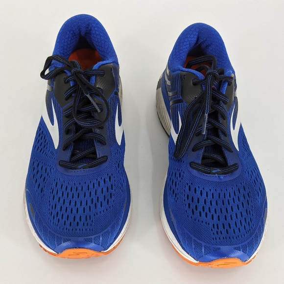 Brooks Adrenaline GTS 18 Blue Orange Running Shoes - Picture 4 of 9